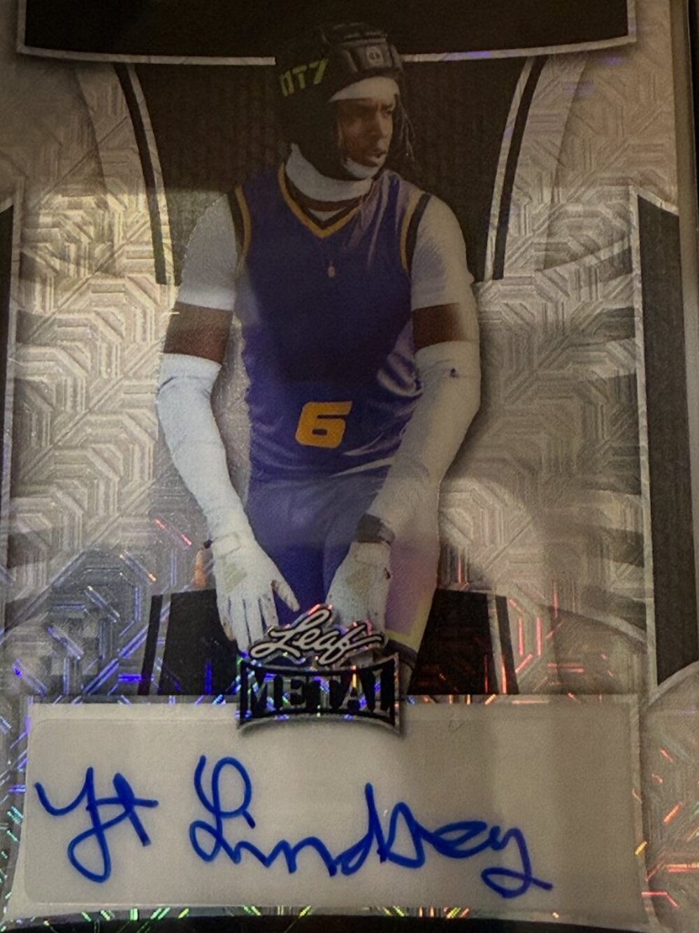 JT Lindsey 2025 Leaf Metal Auto 5/5 #BA-JTL Silver Mojo